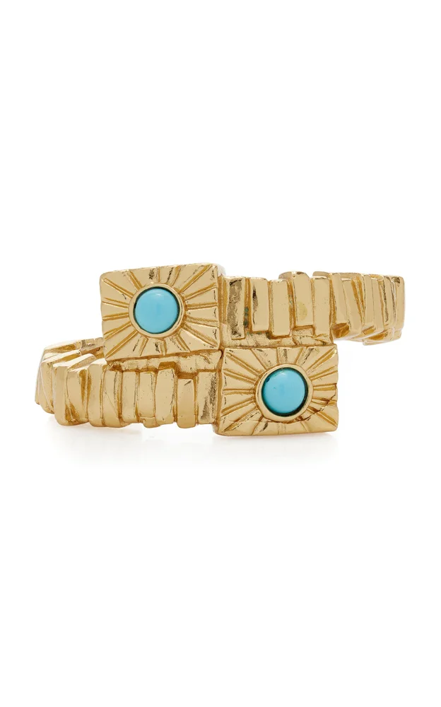 Kabala 18K Gold-Plated Pewter Metal Bracelet