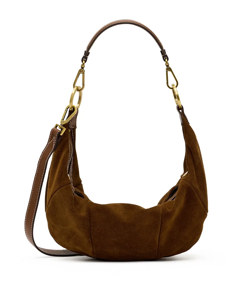 Erica Medium Suede Shoulder Bag