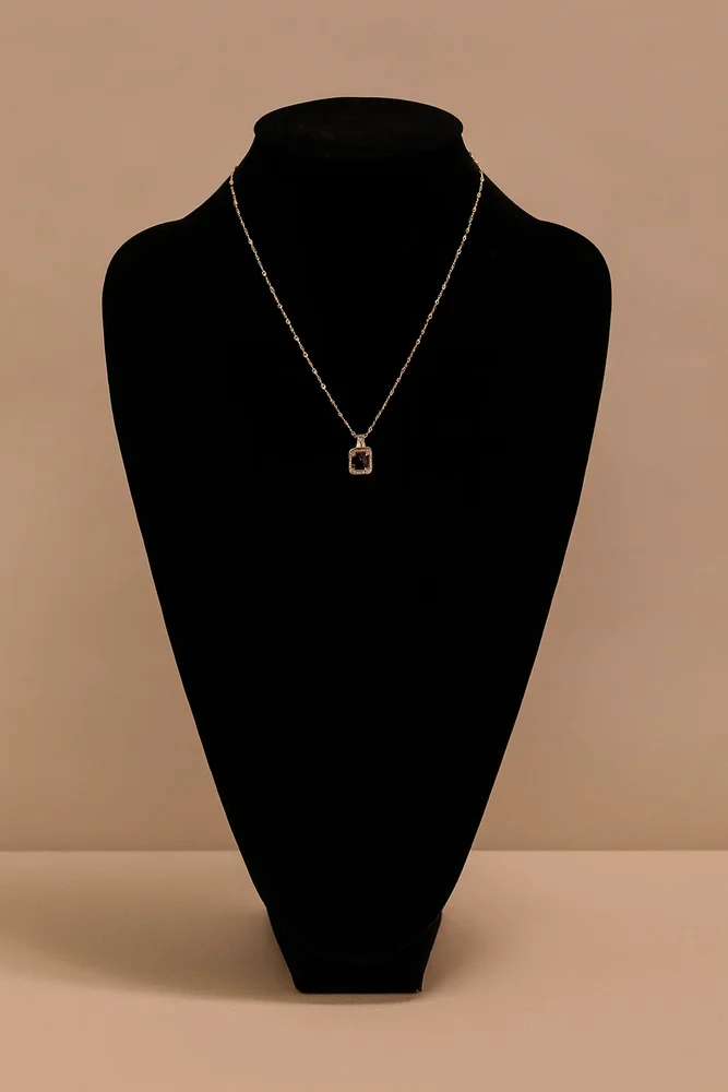 Women's Serenity Grace Gemstone Pendant Necklace
