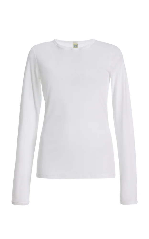 Olivia Long-Sleeved Cotton Top