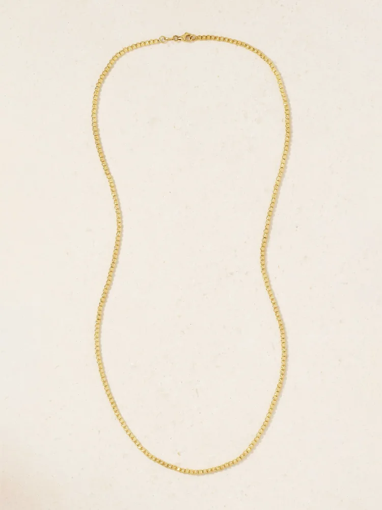 Discoball 18-karat gold necklace