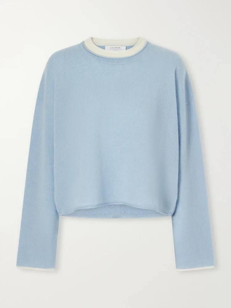 Dominick cashmere and silk-blend sweater