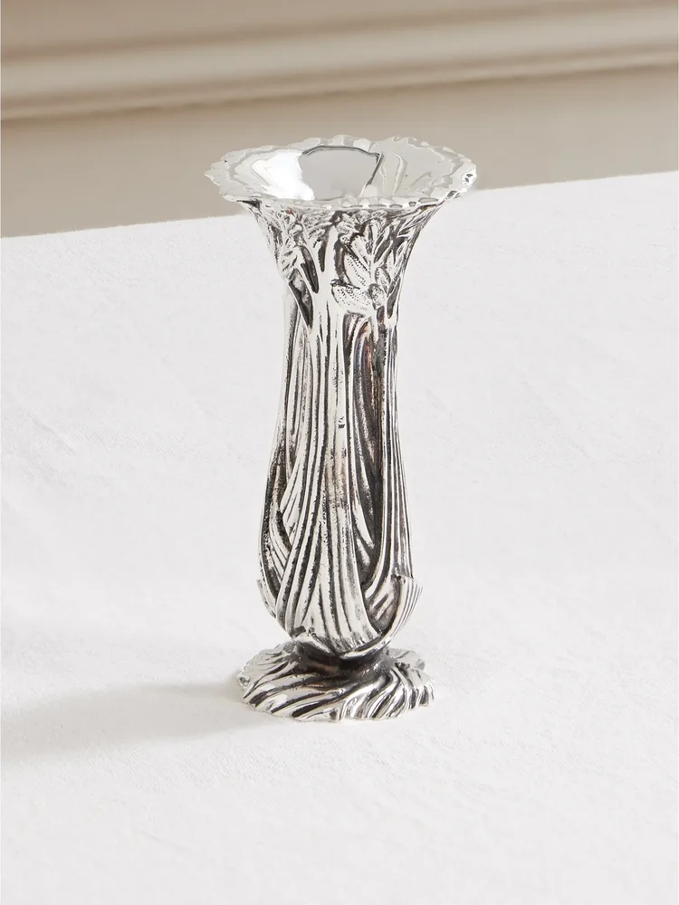 Les Collections Historiques silver-plated vase