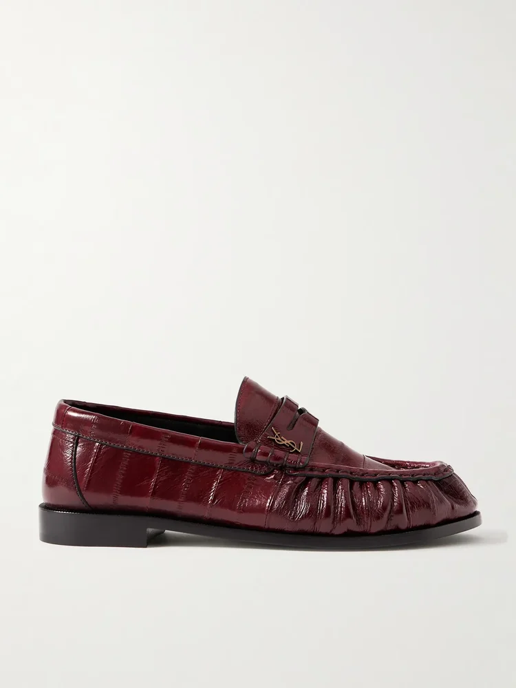 Le Loafer Cassandre-embellished eel loafers