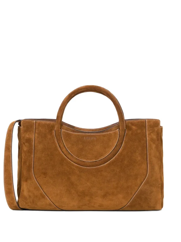 STAUD Maude Suede Tote Bag | Brown