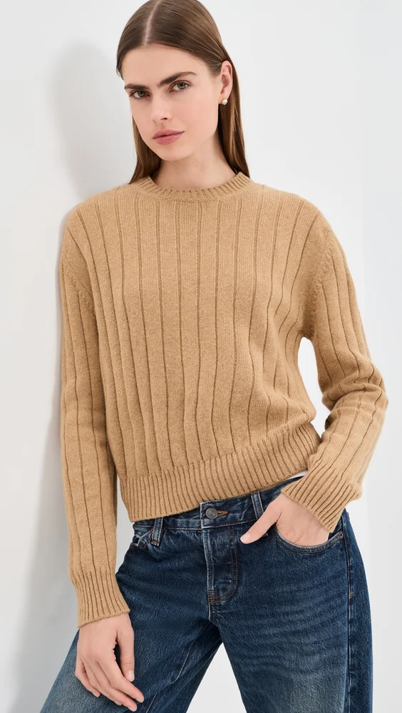 The Rooney Rib Crewneck Pullover