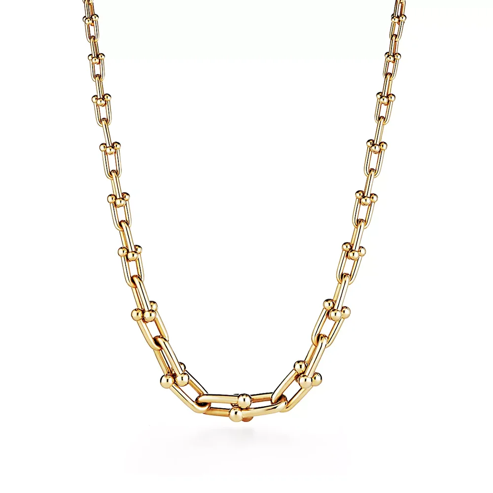 Tiffany HardWear Graduated Link Necklace in Yellow Gold
