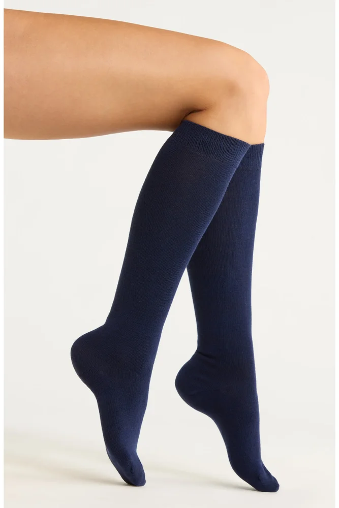 Knee High Merino Wool Blend Socks