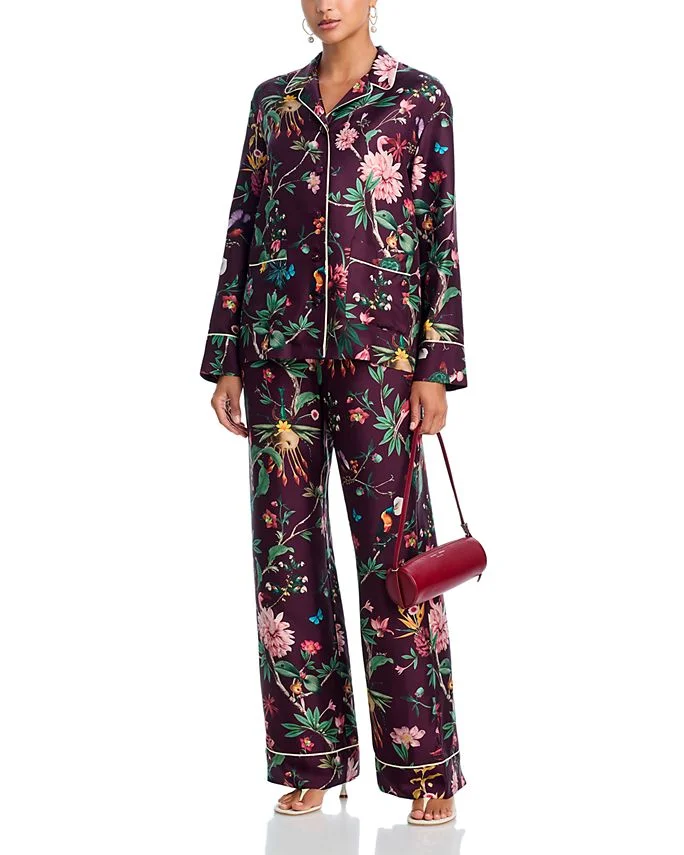 Silk Pajama Shirt & Silk Pajama Pants