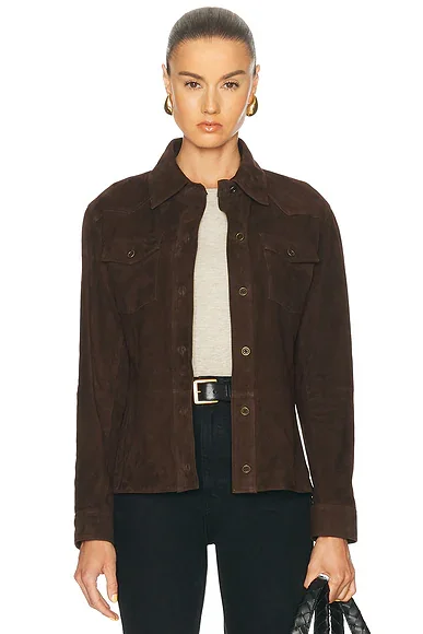 Faye Goat Suede Overshirt