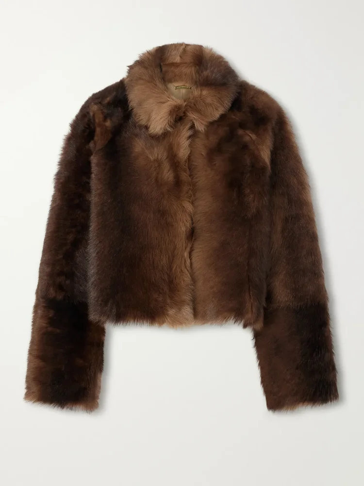 Cameron cropped shearling jacket