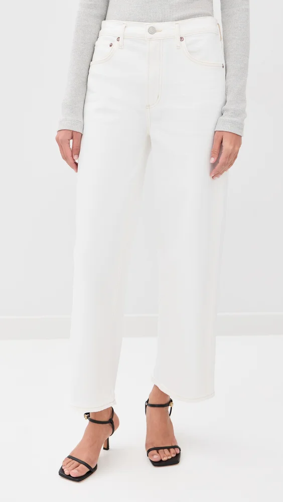 Harper Crop Relaxed Straight Jeans