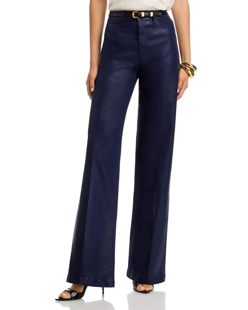 Clayton High Rise Wide Leg Jeans in Deep Midnight