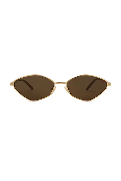 Light Metal Geometric Sunglasses
