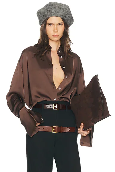 The Relaxed Satin Shirt