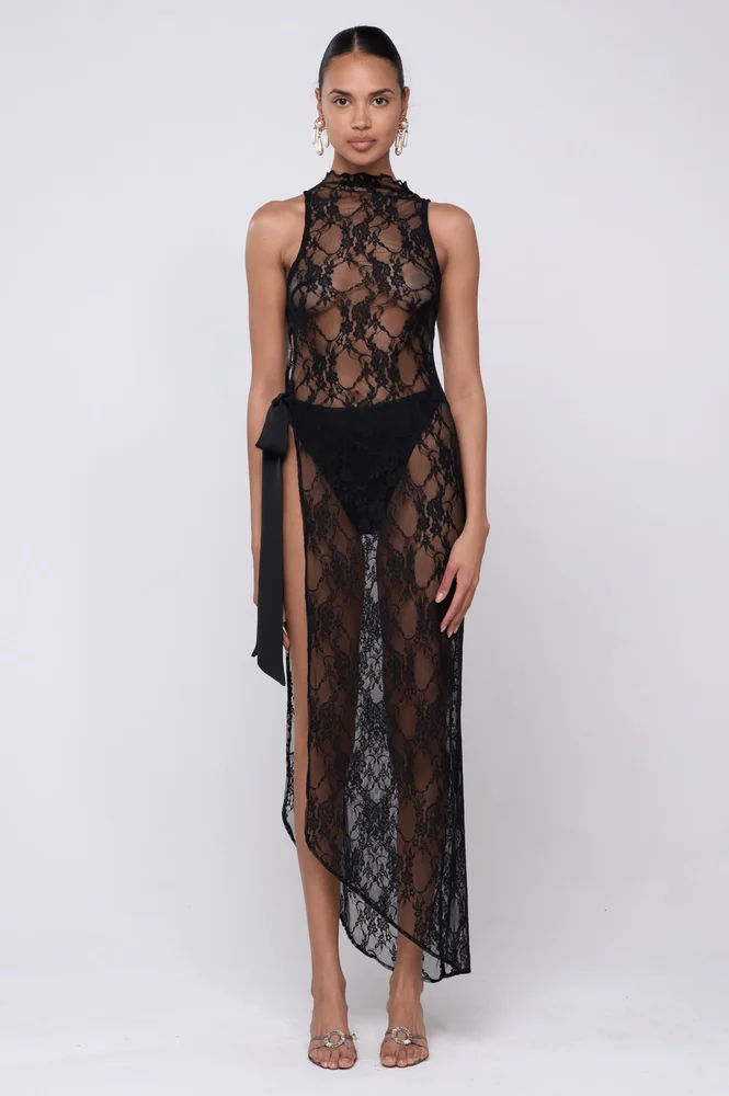 Bow in Black Lace