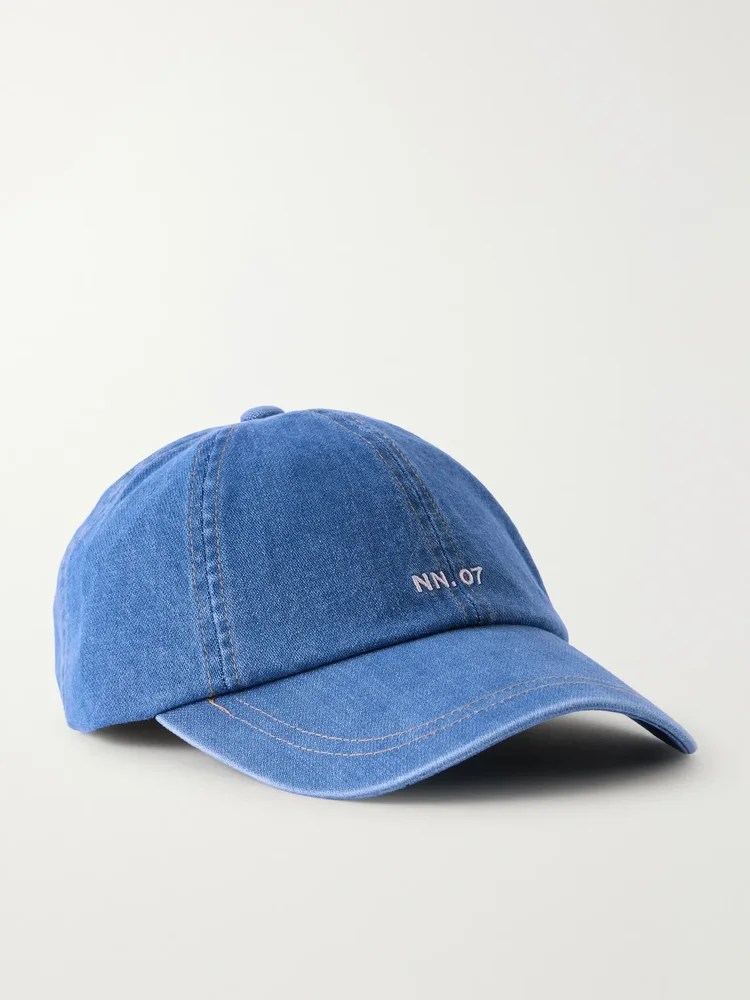 Logo-Embroidered Denim Baseball Cap