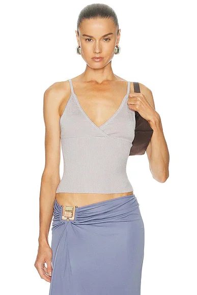 Cross Panel Knit Top