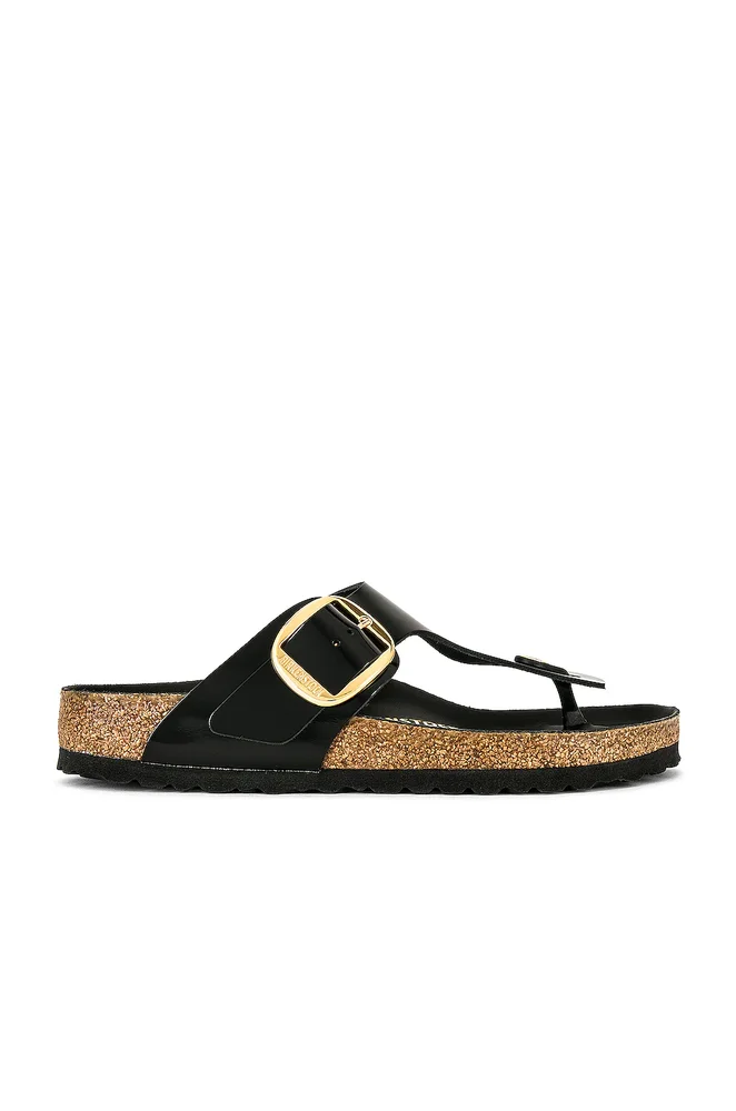 Gizeh High Shine Big Buckle Sandal