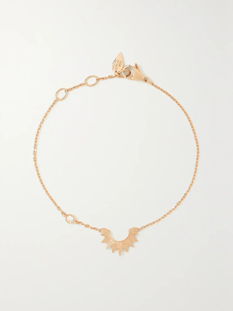 Sunlight 18-karat rose gold diamond bracelet