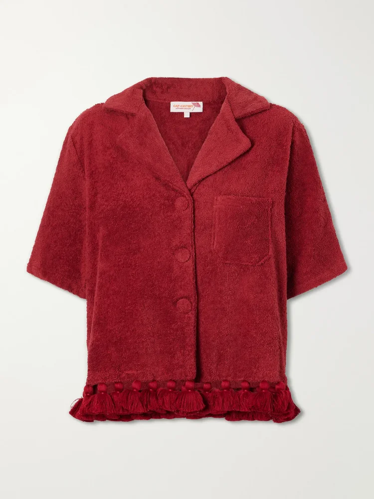Antonia cotton-terry shirt