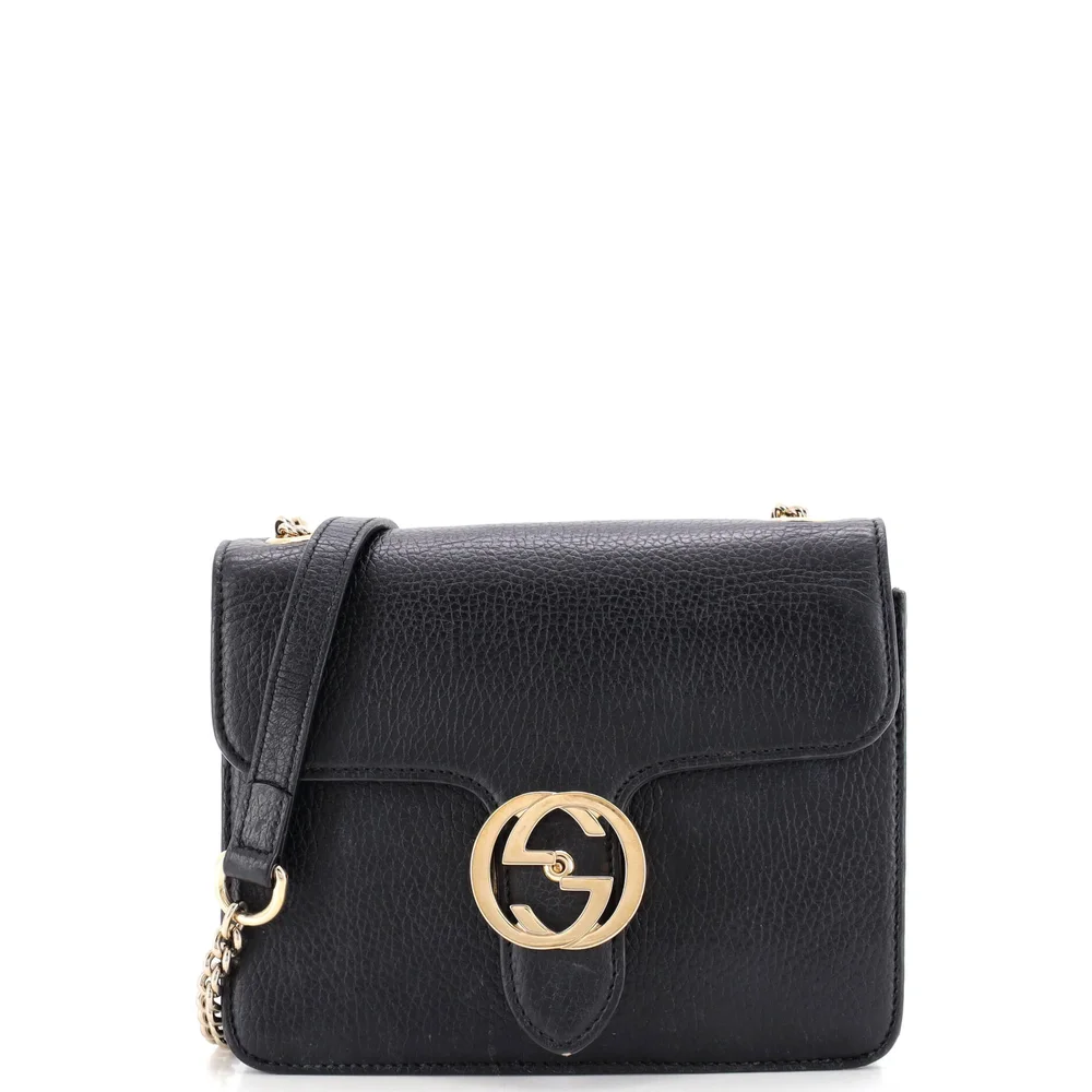 Interlocking Shoulder Bag Leather Small