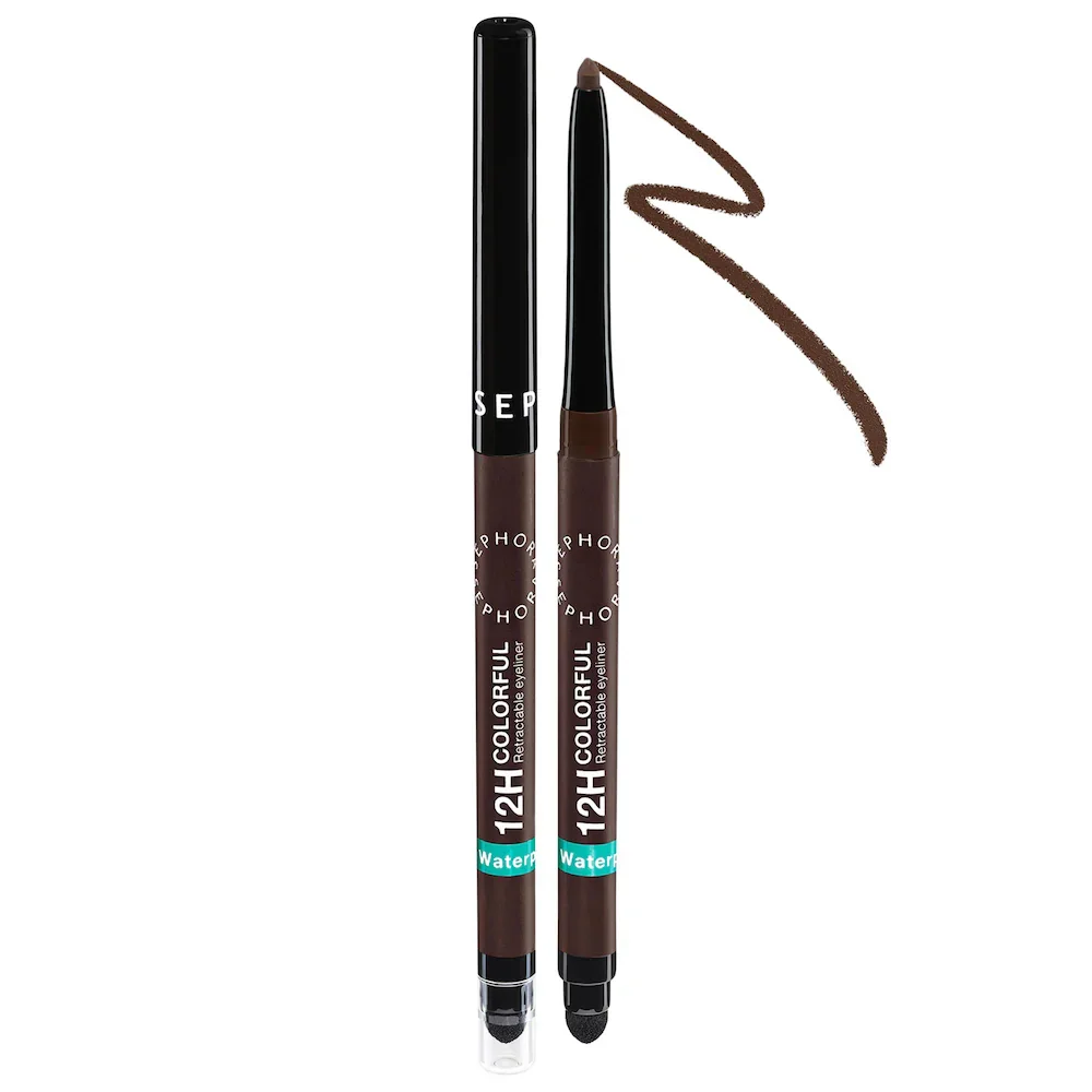 12HR Colorful Waterproof Retractable Eyeliner in 10 Matte Brown