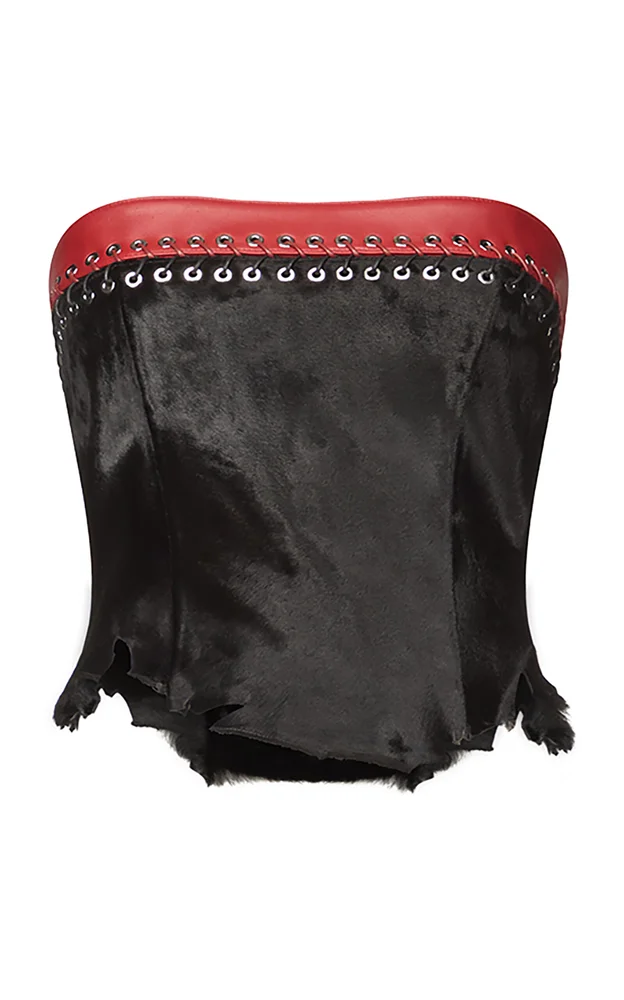 Lucinda Embellished Pony Hair Top