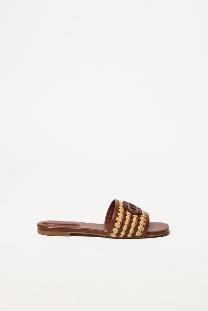 Delphi Rope Woven Flat Sandal