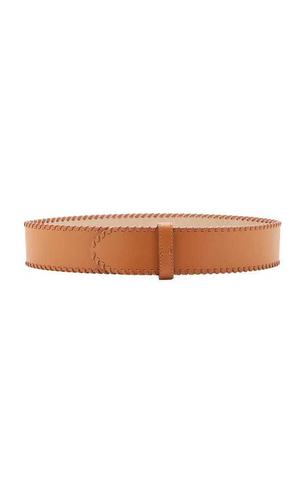 Theo Whipstitch Leather Belt