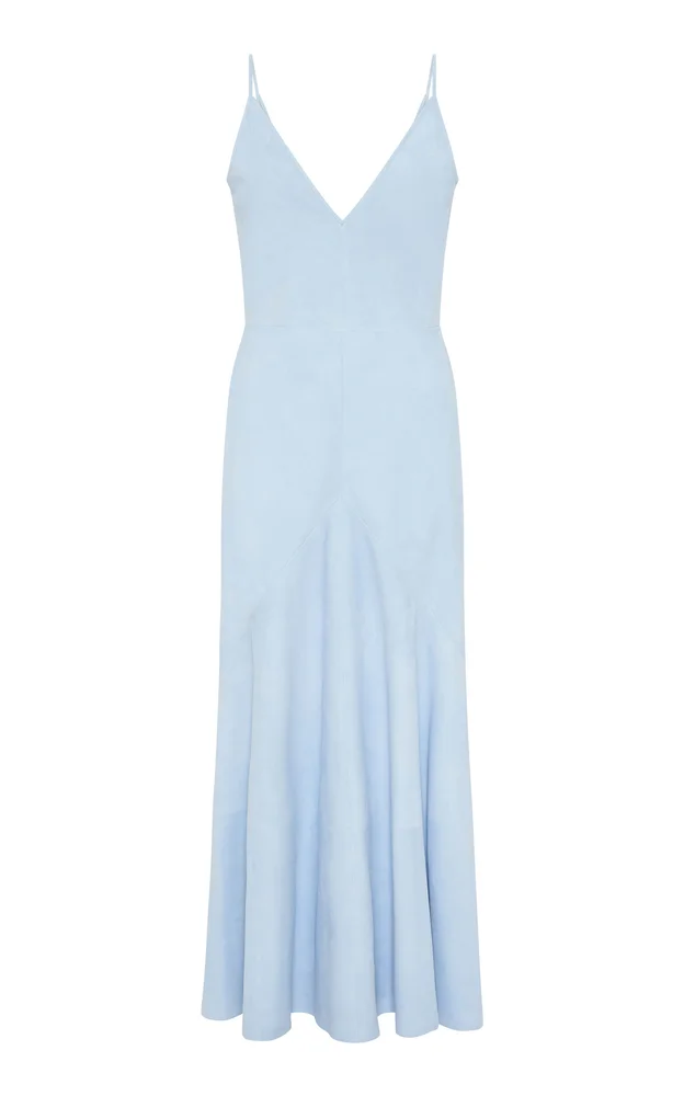 Brigita Suede Midi Dress