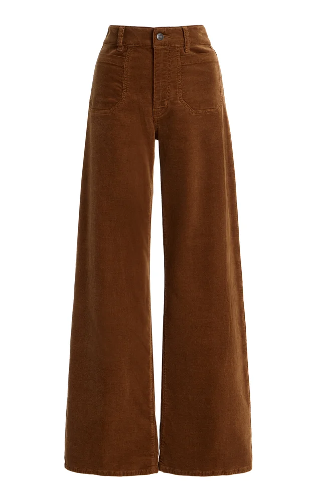 Le Slim Palazzo Modernist Corduroy Pants