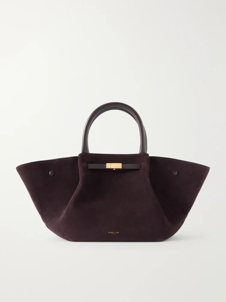 The Midi New York Midi suede tote