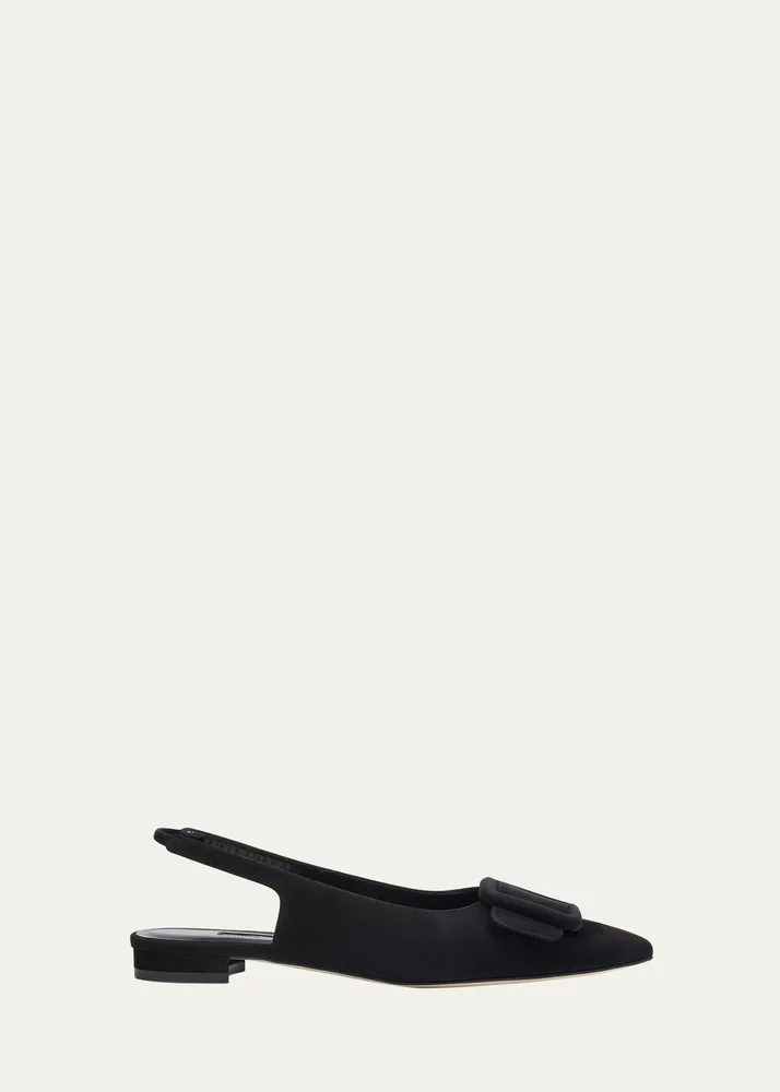 Maylura Suede Slingback Ballerina Flats