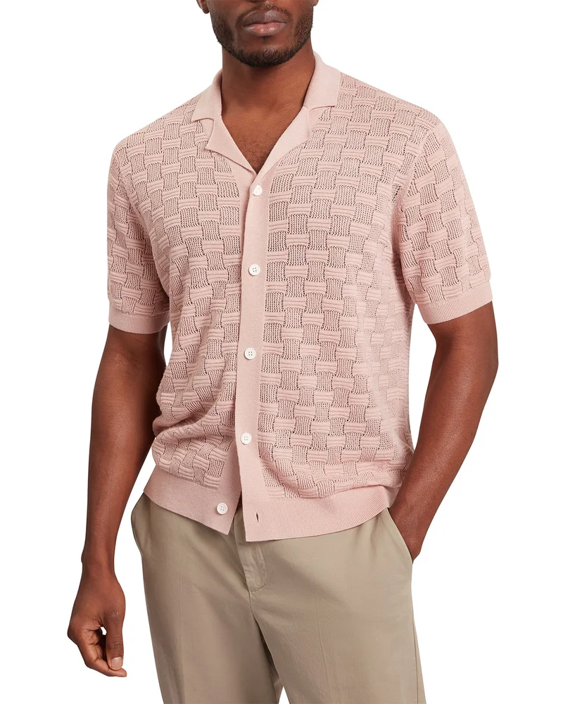 Rowwann Textured Camp Shirt