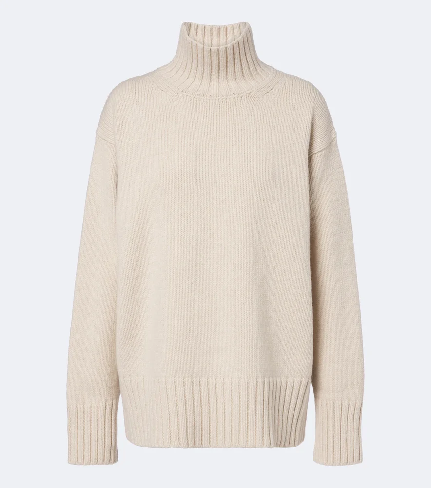 Wool and cashmere turtleneck sweater