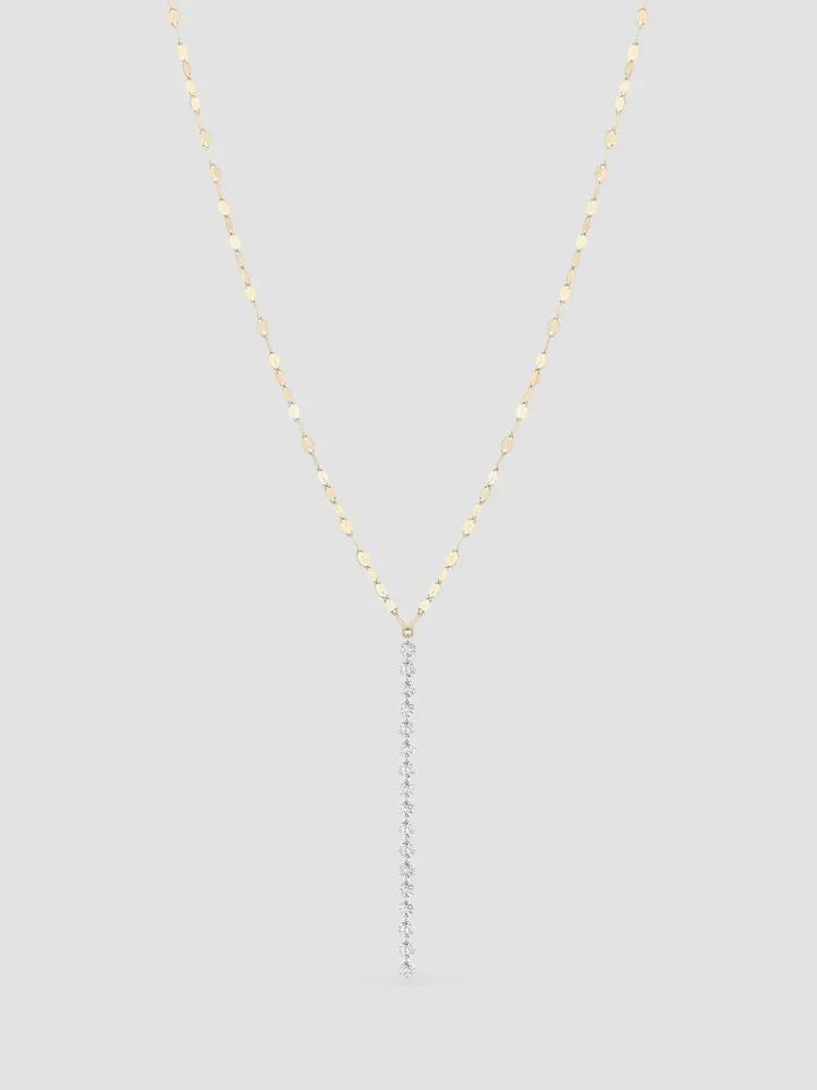 Floating Diamond Two-Tone 14K Gold & 1.13 TCW Diamond Lariat Necklace