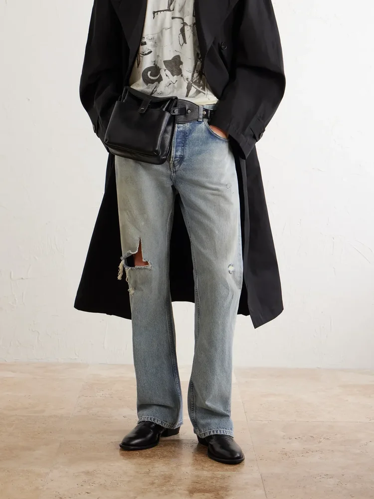 Medical Waste Leather Belt Bag