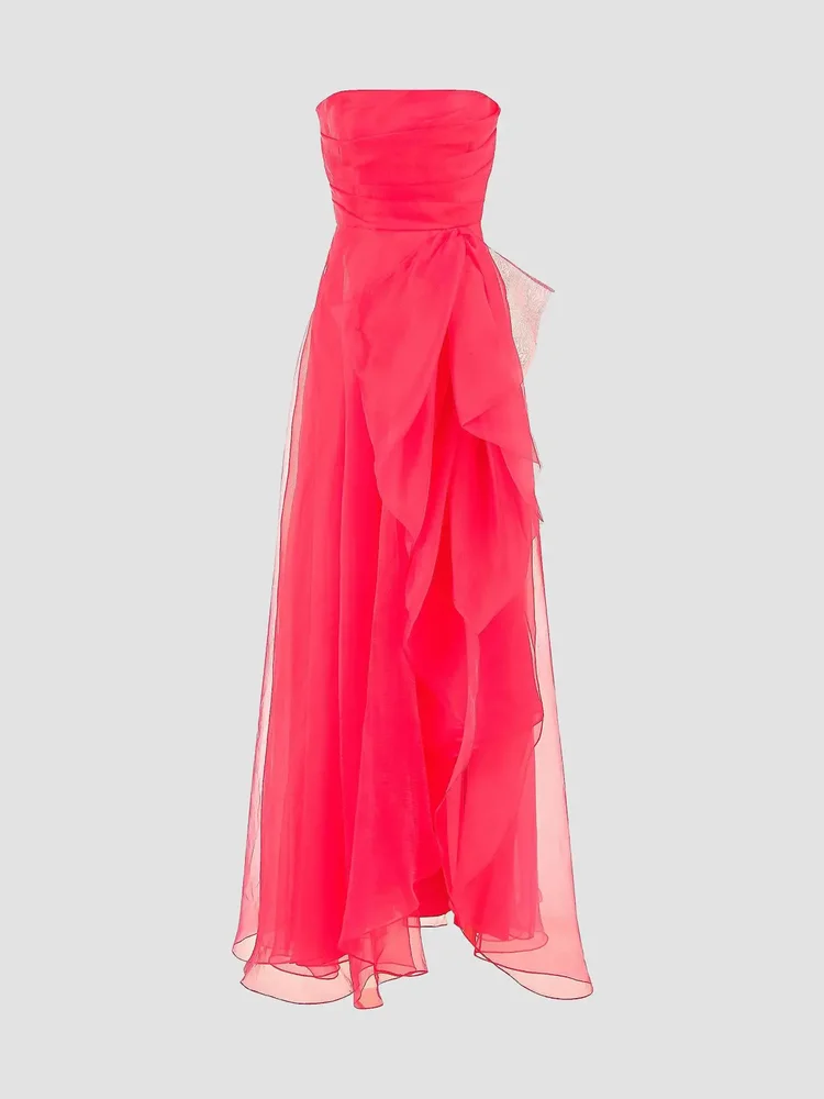 Teresa Draped Tulle Gown