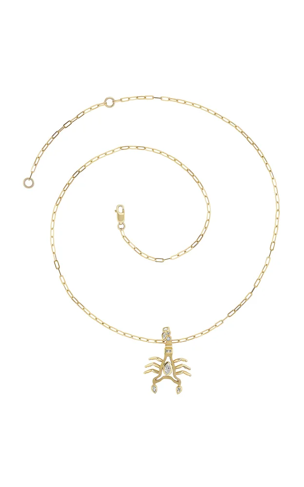 Scorpio 18K Yellow Gold Diamond Necklace