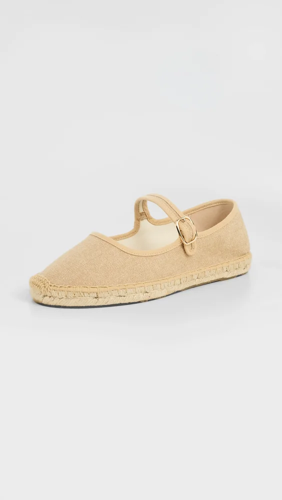 Mary Jane Espadrilles Wheat