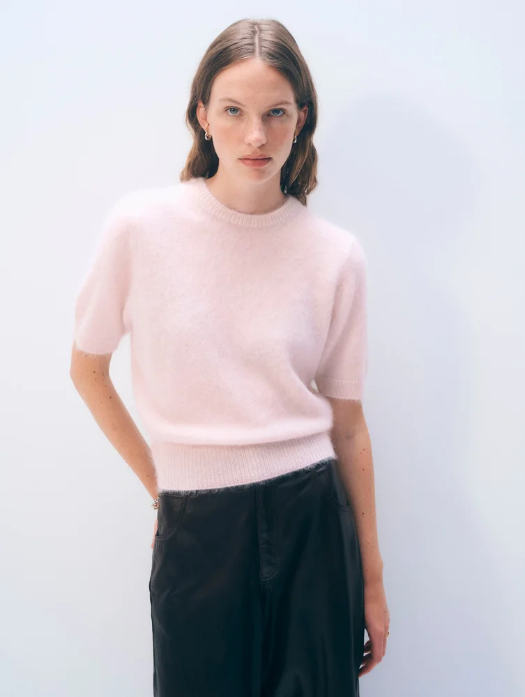 Brushed Cashmere Tee