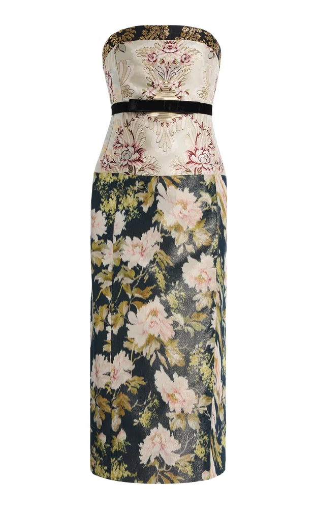 Column Satin Midi Dress
