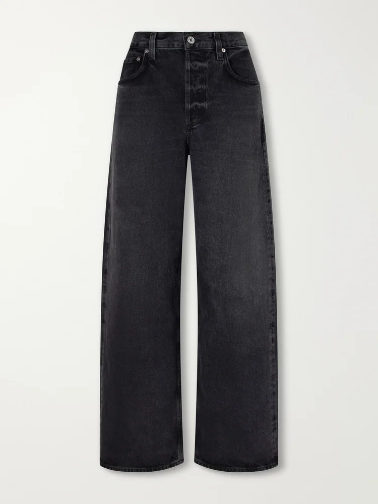 Ayla mid-rise wide-leg jeans