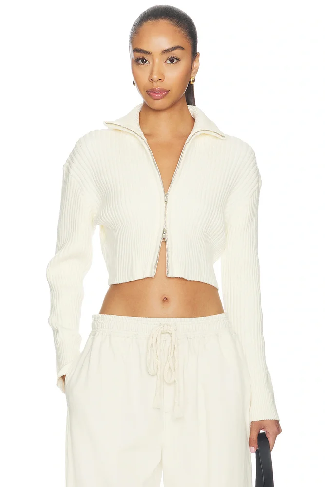 Supersoft bubble-hem cardigan