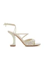 Arno Embellished Satin Sandals