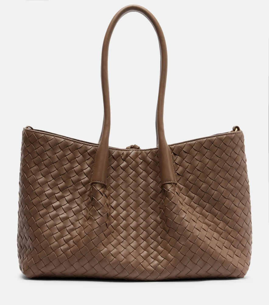 Pinacoteca Intrecciato leather tote bag