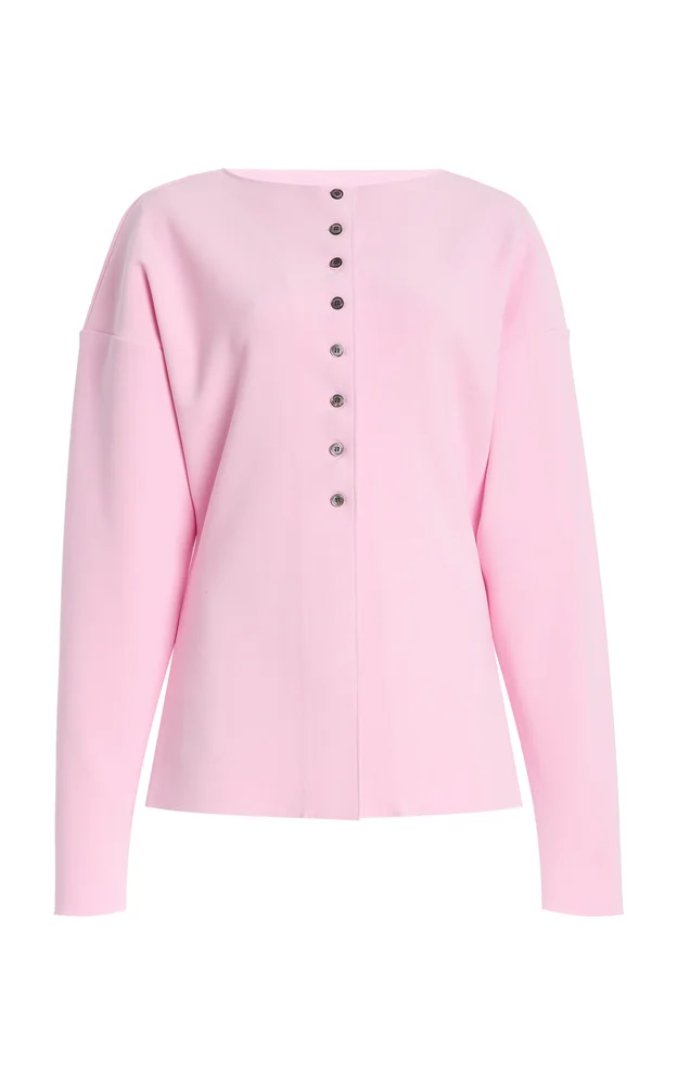 Exclusive Lay2 Boatneck Crepe Cardigan