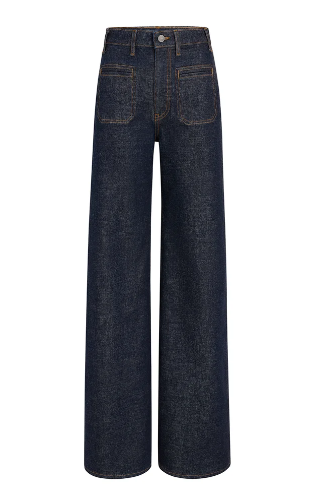Delmonico Stretch High-Rise Wide-Leg Jeans
