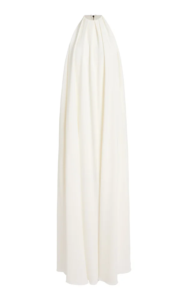 Draped Crepe Gown